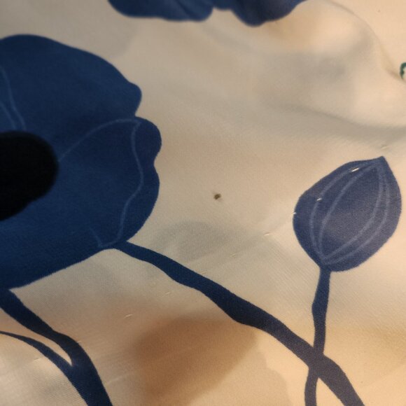 Stacy Ames *True Vintage* 50's/60's Blue Floral Day Dress, Size S (4-6), Retro - Picture 13 of 15